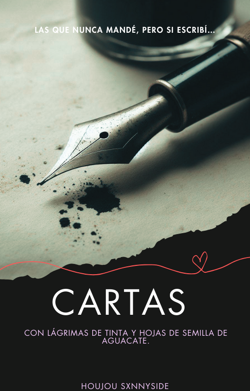 Portada de Cartas con lágrimas de tinta y hojas de semilla de aguacate