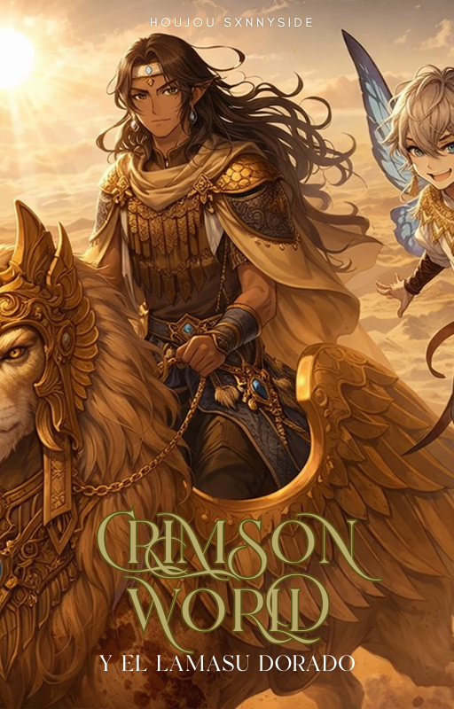 Portada de Crimson World y el Lamasu dorado