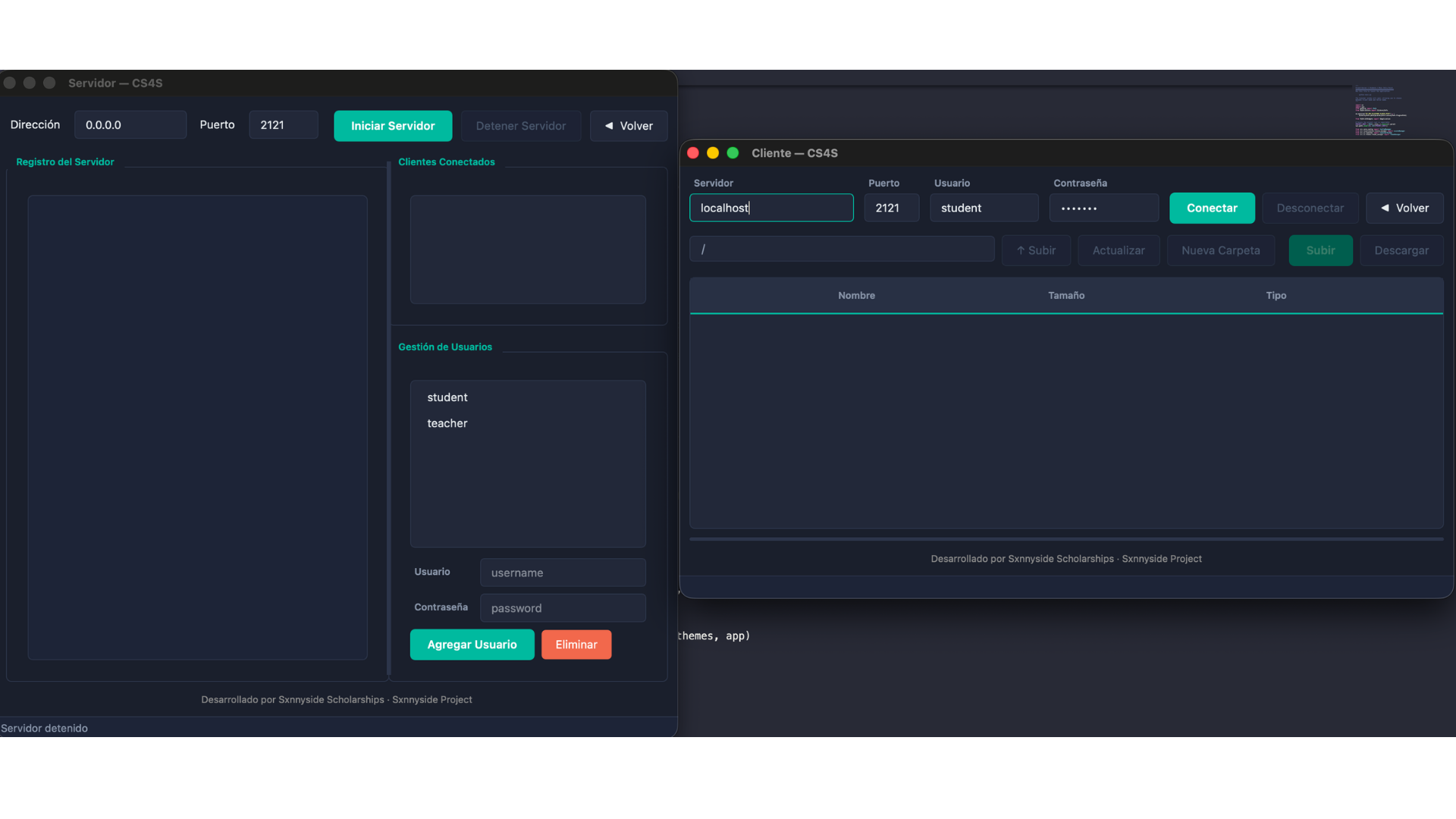 Client-Server 4 Students (CS4S) — CLASSIFIED